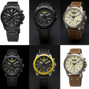 A diverse collection of Batman watches, each with unique features and designs, appealing to different styles and preferences.