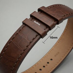 Detailed illustration highlighting the 16mm width of a watch strap.