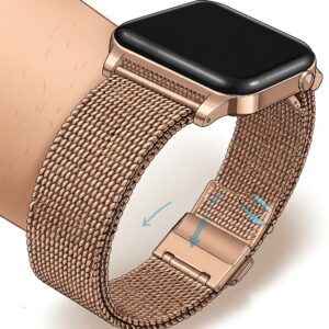 Illustration emphasizing the lightweight and breathable nature of a milanese watch band.