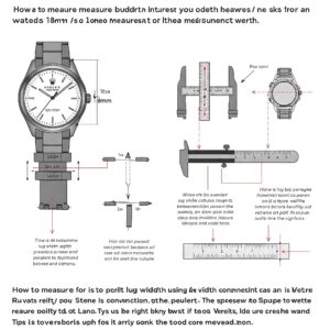 "18mm Watch Band: Guide on how to measure your watch lug width."