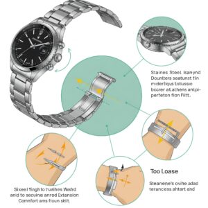 Infographic highlighting the benefits of using a ss watch band extension for comfort and fit.