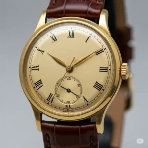 A vintage mens gold watches with a timeless design, evoking a sense of heritage and enduring style.