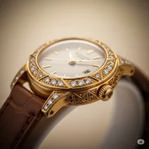 Heirloom-quality vintage women's gold watch, representing enduring style and timeless beauty.