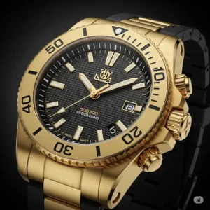 A versatile two-tone gold and stainless steel watch for men, combining luxury with durability for everyday wear.