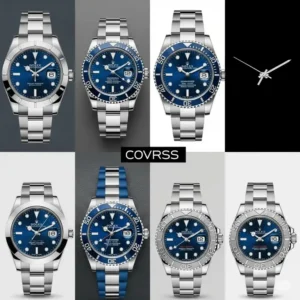 A side-by-side comparison of different Rolex models, each a stunning rolex watch blue face, to help users choose the best style.