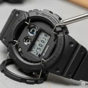 A specific example of a G-Shock casio watch strap replacement, highlighting the unique steps for this model.