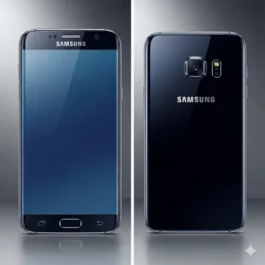 An exploded view of the Samsung Galaxy S6 showing its internal hardware, including the modem and antennas for different network bands.