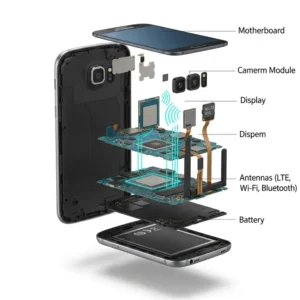 A world map illustrating the different LTE and 4G network bands used by various mobile carriers, relevant for the Galaxy S6's global connectivity.