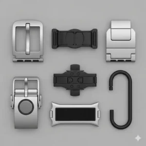 An elegant brown leather galaxy watch 3 45mm bands with detailed stitching.