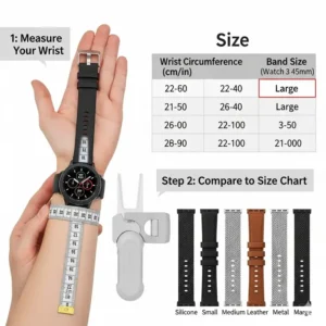  A premium titanium galaxy watch 3 45mm bands for a durable and lightweight fit. 