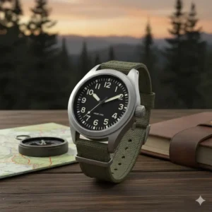 An example of a rugged, reliable best American made watches suitable for outdoor adventures and everyday wear.