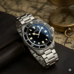 The Lorier Neptune, a popular microbrand option among the best automatic watches under 500 dollars.