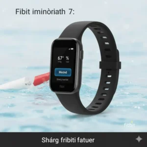 Safely charging the best fitbit for swimmers after a pool or ocean swim session.