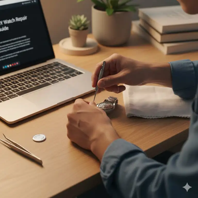 A detailed guide on how to replace a watch battery at home using professional DIY tools.