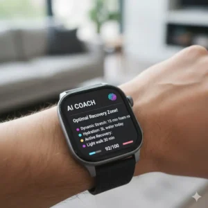 Personalized AI fitness coaching and feedback displayed on the best smartwatches for fitness tracking.