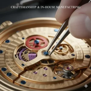 Detailed in-house movement assembly explaining the technical reasons why rolex watches hold their value.