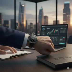 A sleek hybrid smartwatch for tech-savvy users, featured in the guide for the best watches for business professionals.