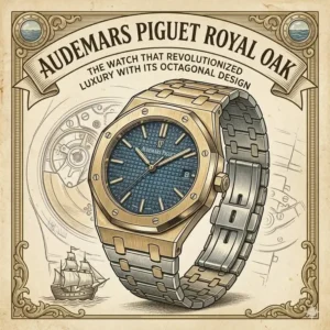 The Audemars Piguet Royal Oak with its octagonal bezel, part of the most iconic luxury watches of all time.