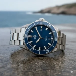 The Oris Aquis Date blue dial is a robust pick for collectors seeking the best entry-level luxury watches.