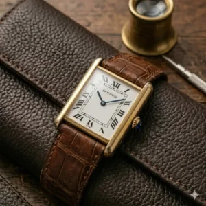 Vintage Cartier Tank Louis, a sophisticated example of top vintage watch models to collect.