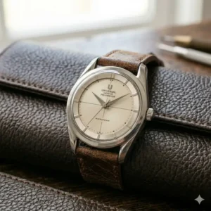 Universal Genève Polerouter by Gerald Genta, a top vintage watch models to collect for entry-level enthusiasts.