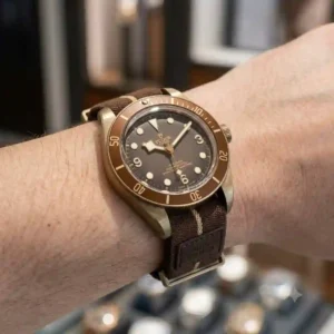 On-wrist shot of a Tudor Black Bay 58 bronze boutique edition representing an accessible price point for high-demand top investment watches for 2026 grade watches.